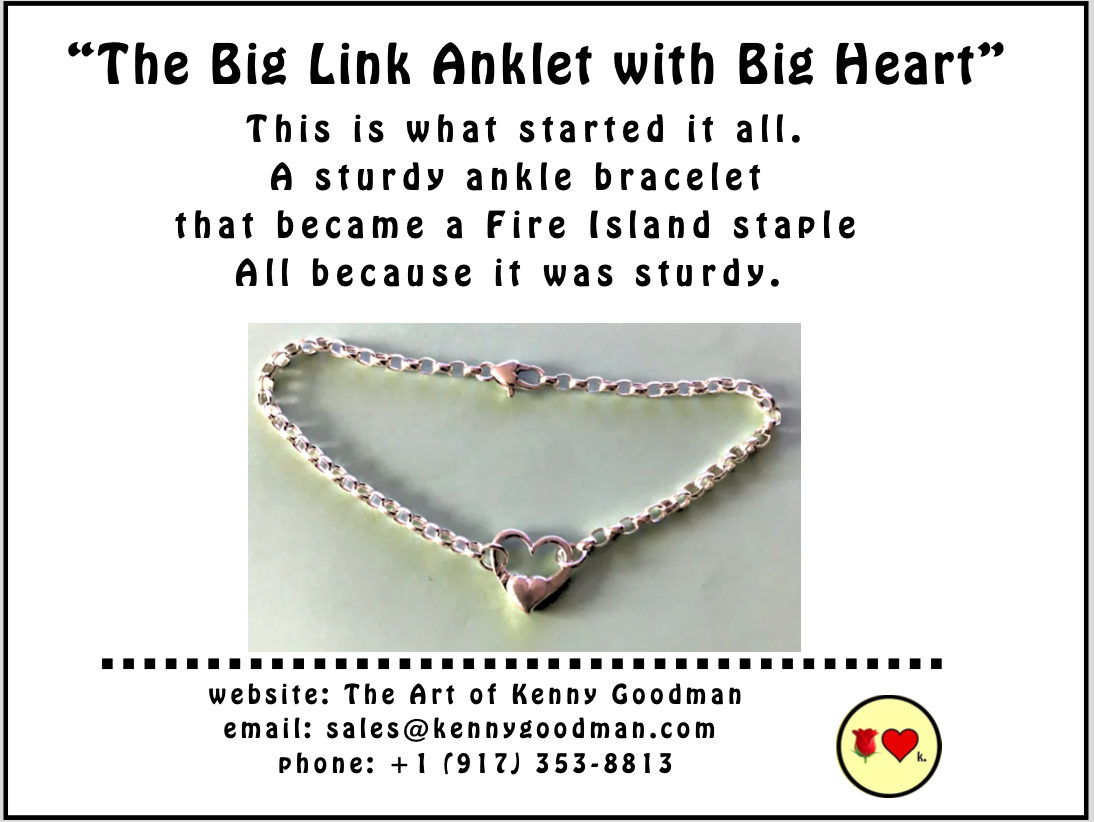 Big Link Anklet With Big Heart